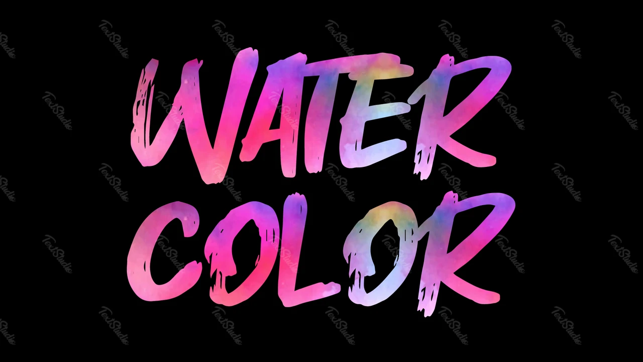 Editierbare Aquarellschrift