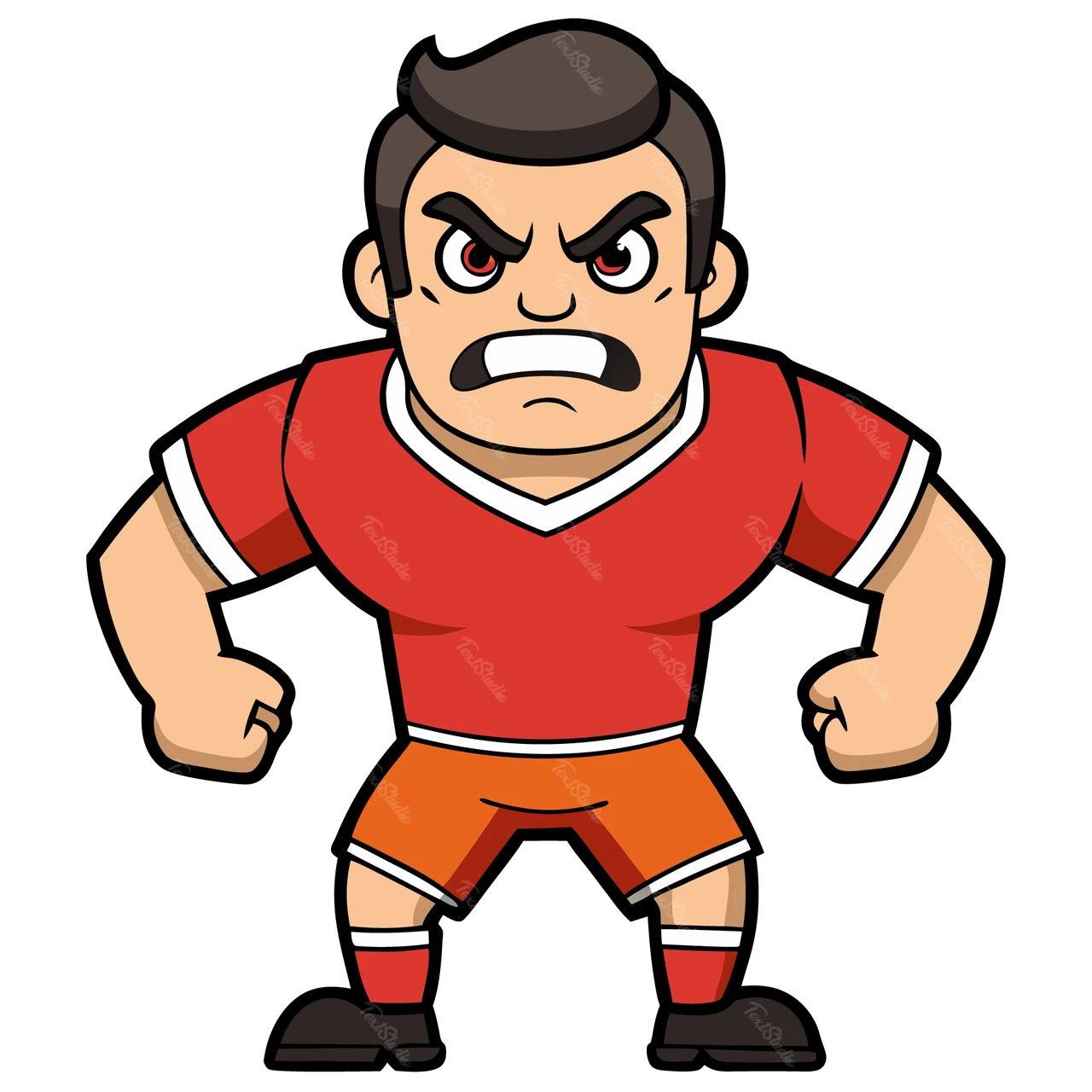 漫画風サッカー選手イラスト