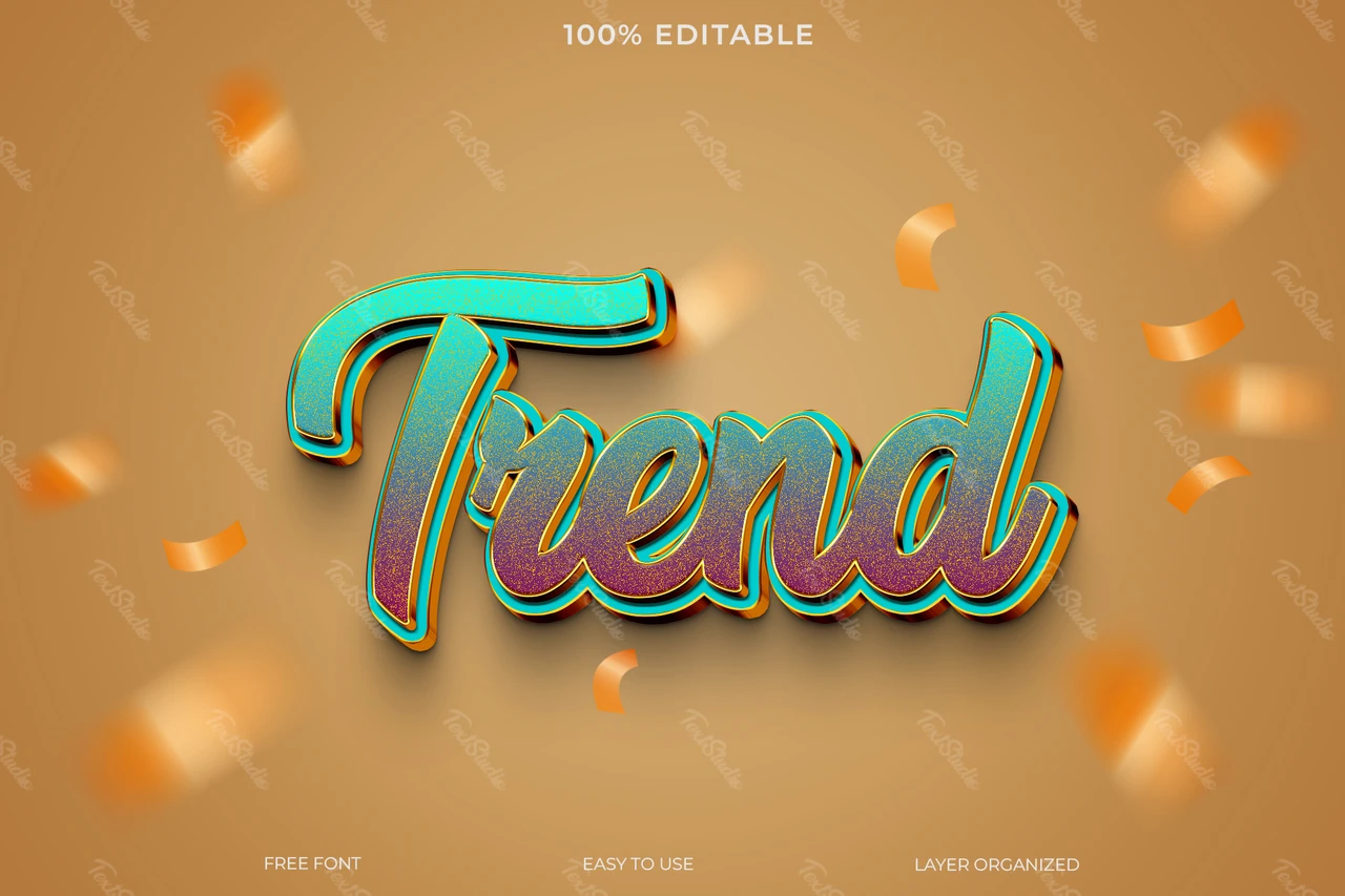 Trend Text Style Effect