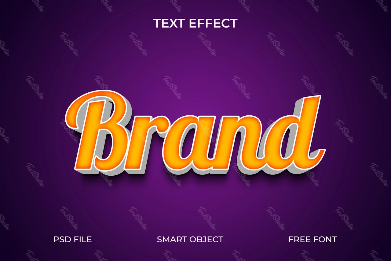 Retro 3D Text Effect with Vibrant Colors
