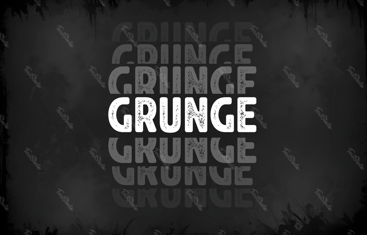 Grunge yığılmış yazı tipi