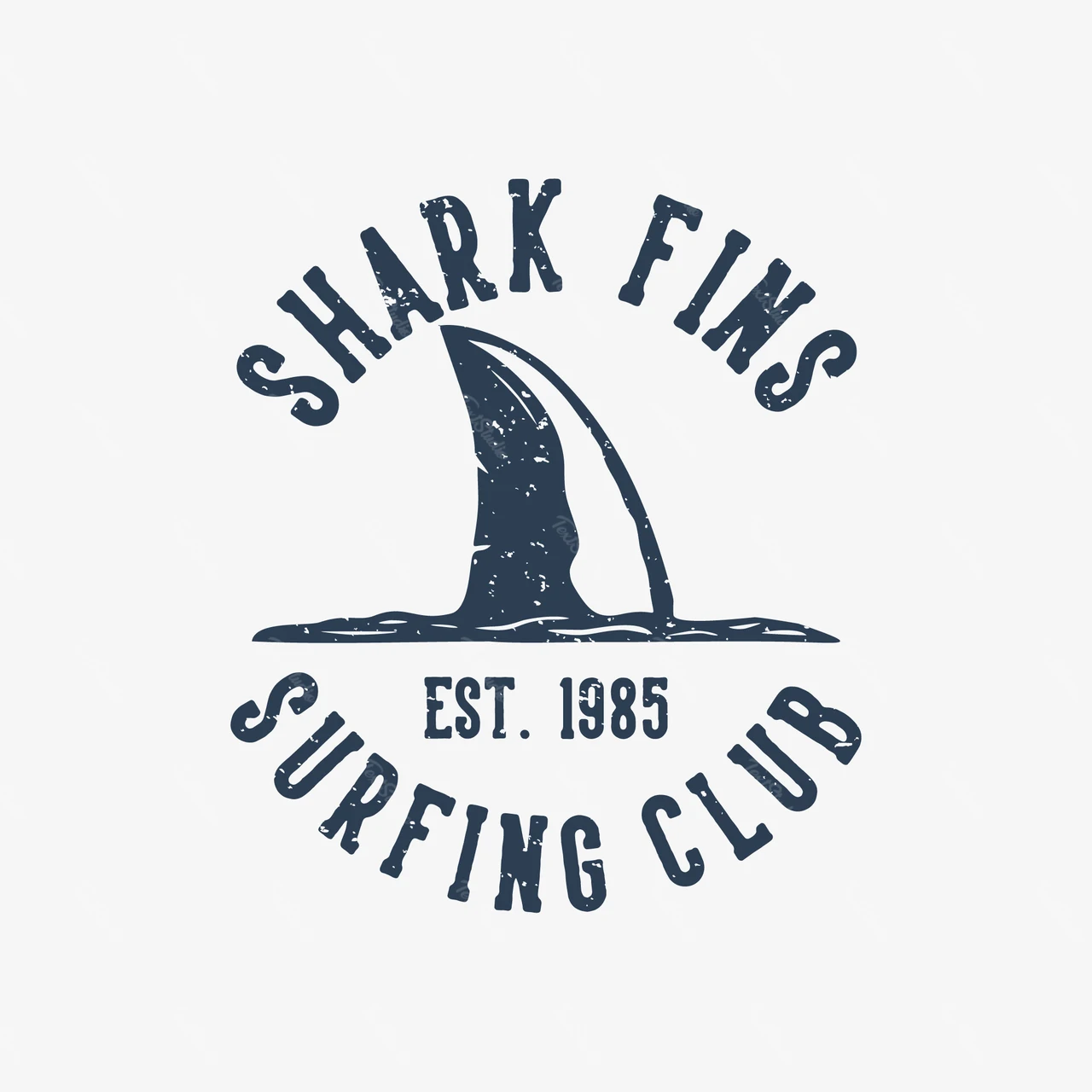 Vintage Nautical Logo Design for Surfing Club