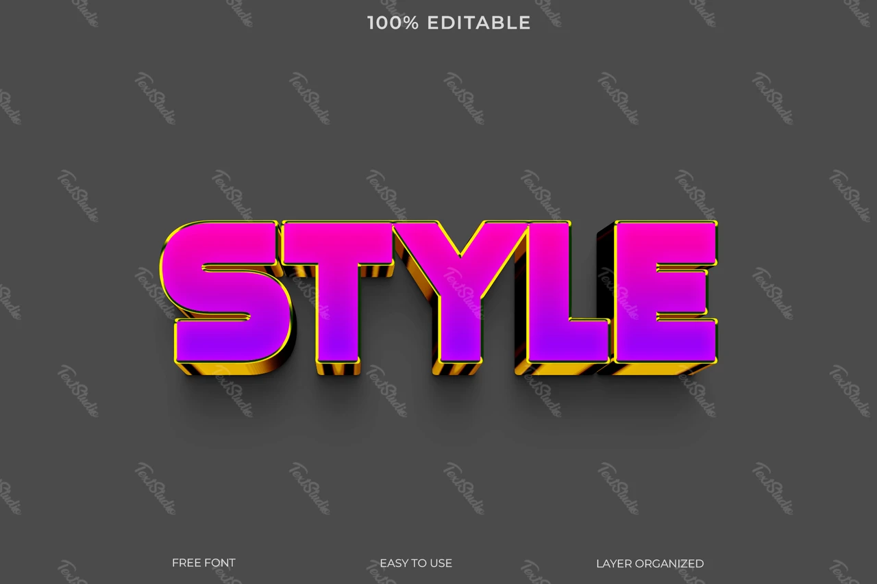 Style Text Style Effect