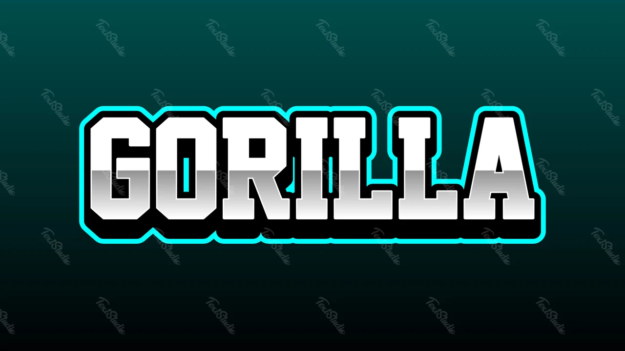 Effetto testo Gorilla sport