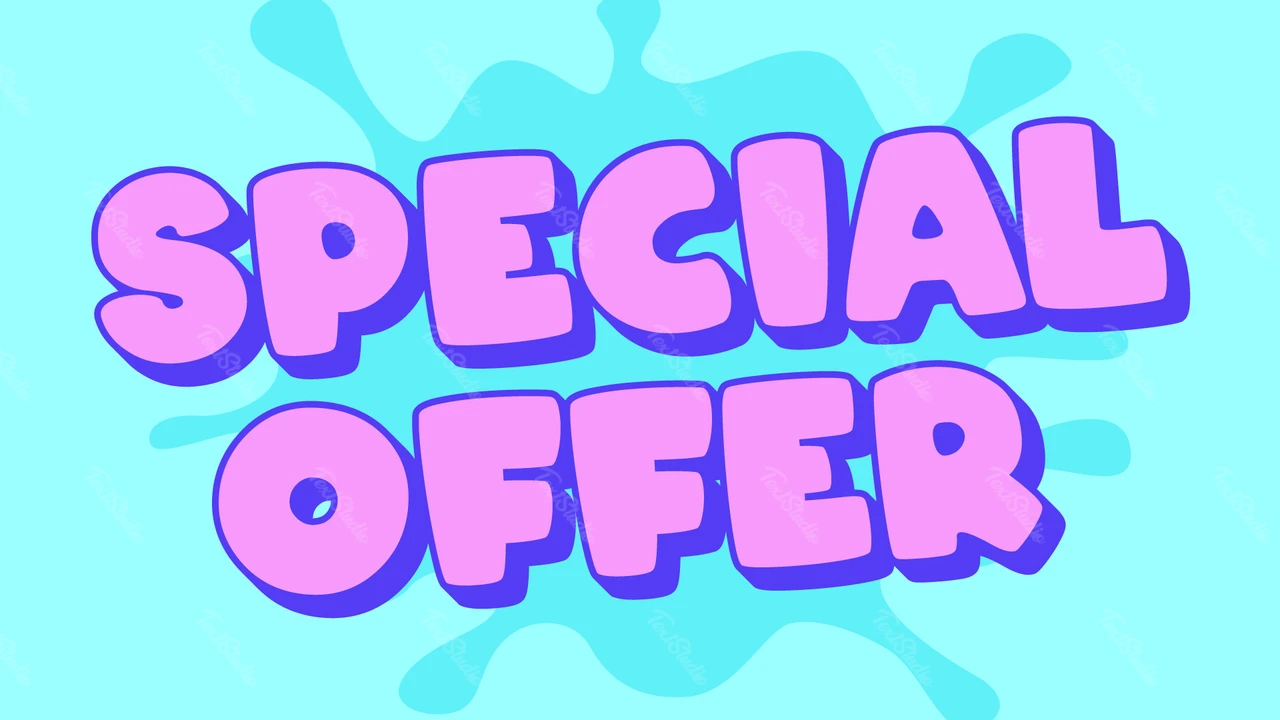 Imagem personalizável de oferta especial