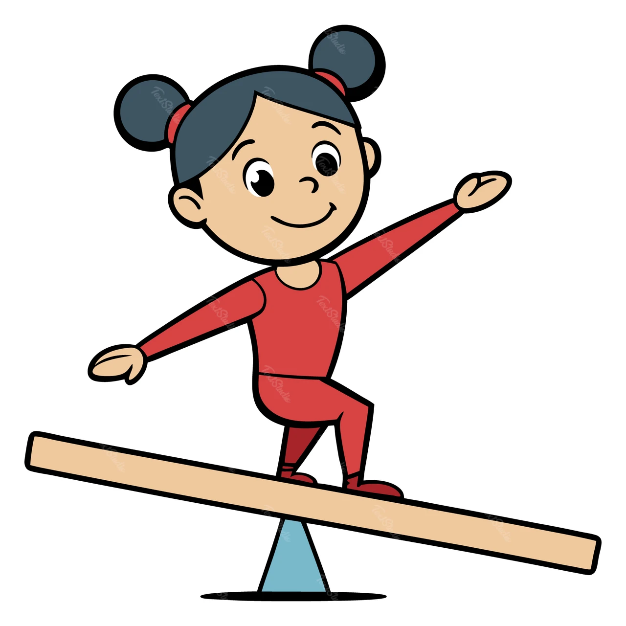 遊び心のある漫画のキャラクターイラスト