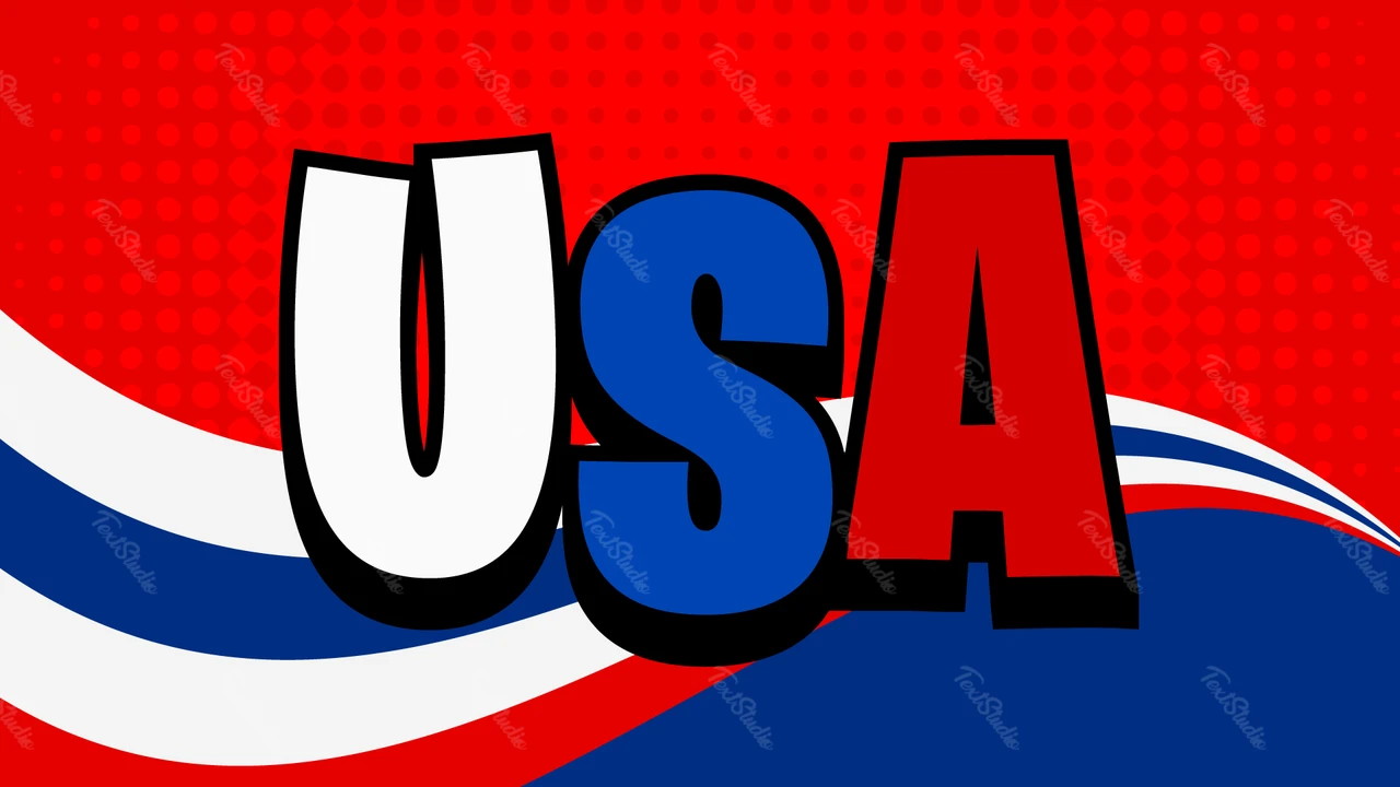 USA Text Effect