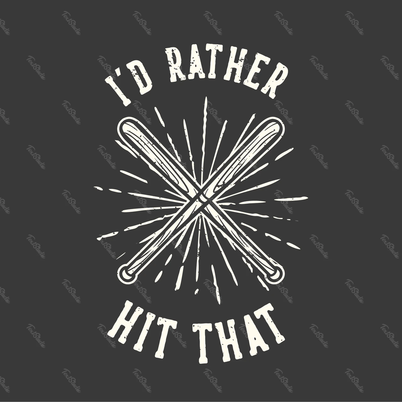 Vintage Retro Typography with Bats