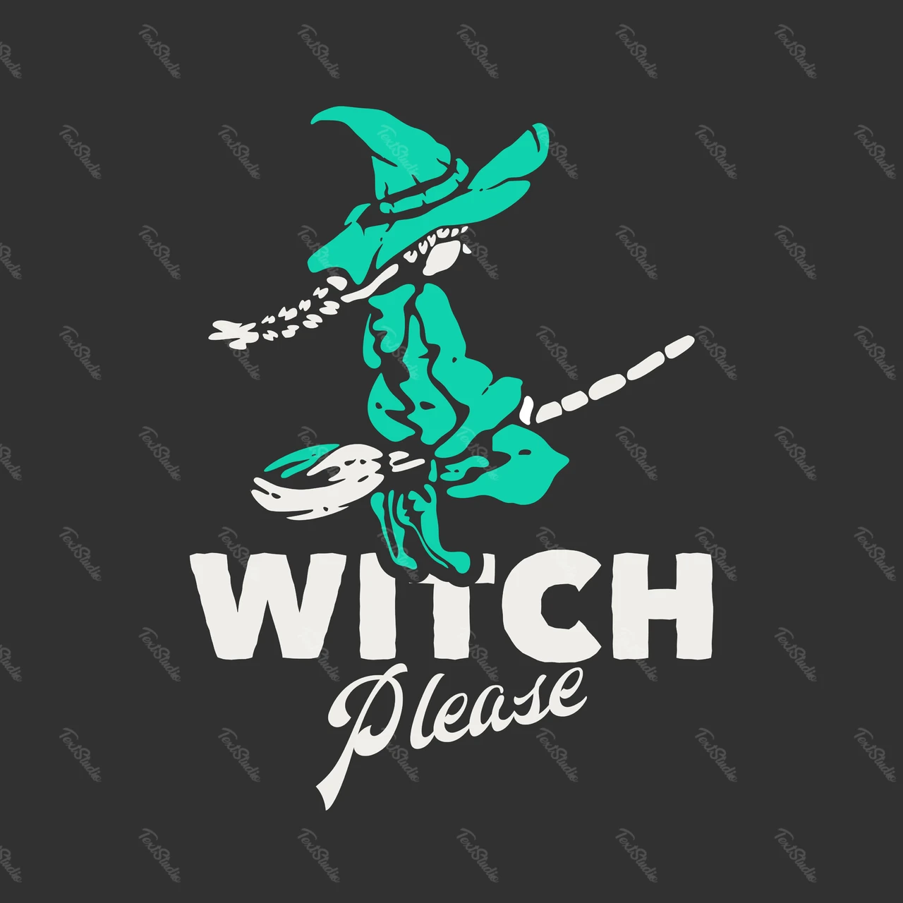 Vintage halloween bruja ilustración