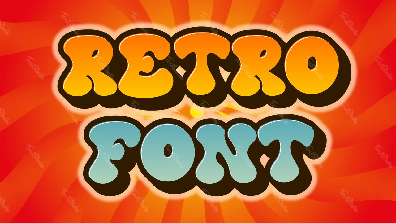 Gerador de fontes retrô