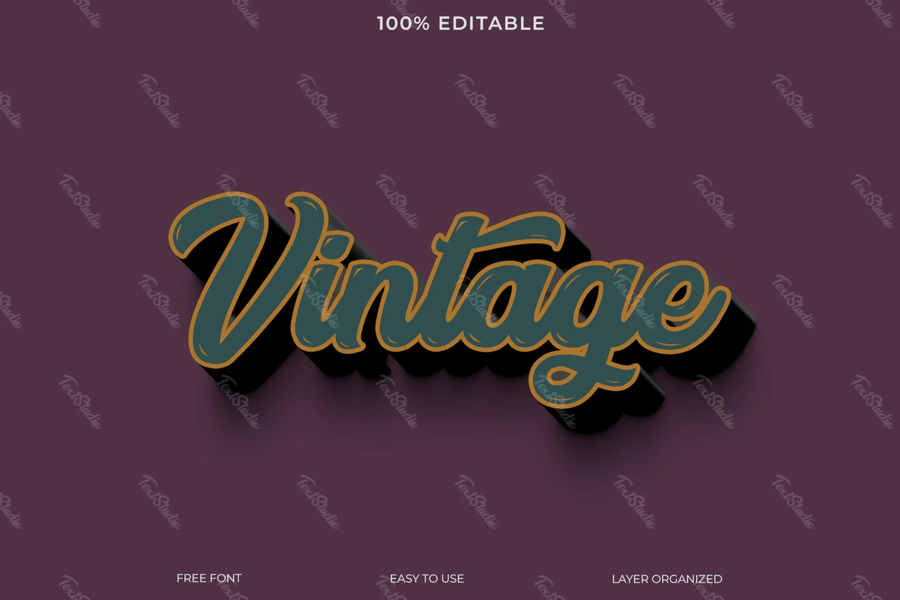 Vintage tekststijl effect