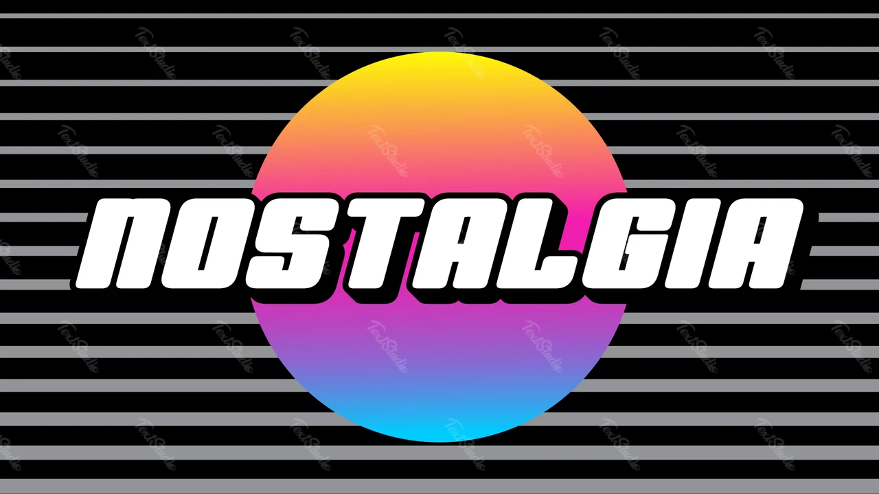 Nostalgie-texteffect