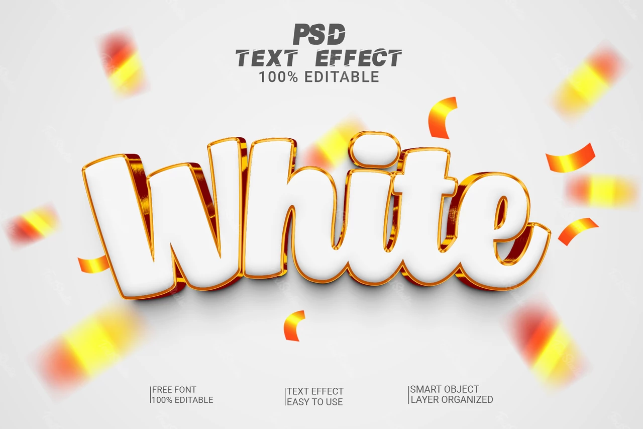 Witte grappige partij lettertype stijl effect