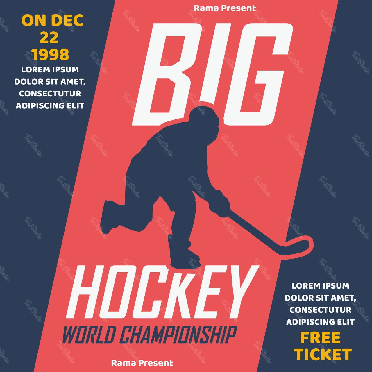 Retro Sports Event Poster Design
