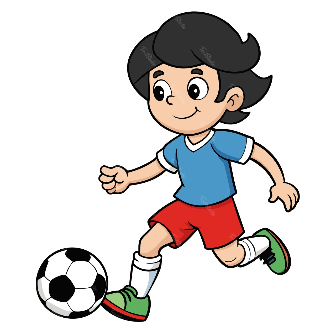漫画風サッカー選手イラスト
