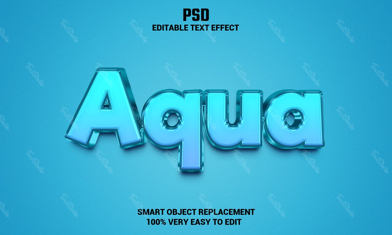 Efecto de texto Aqua