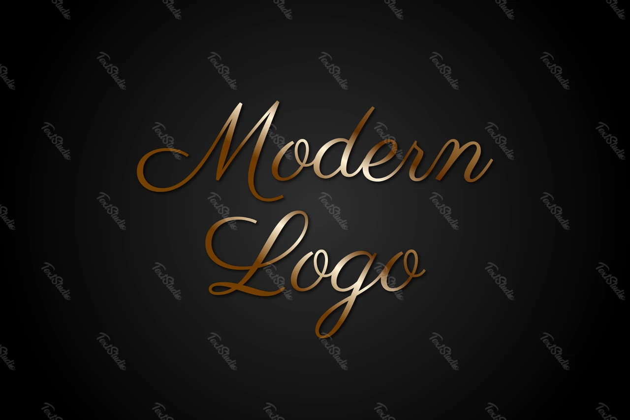 Efeito de texto moderno em cobre