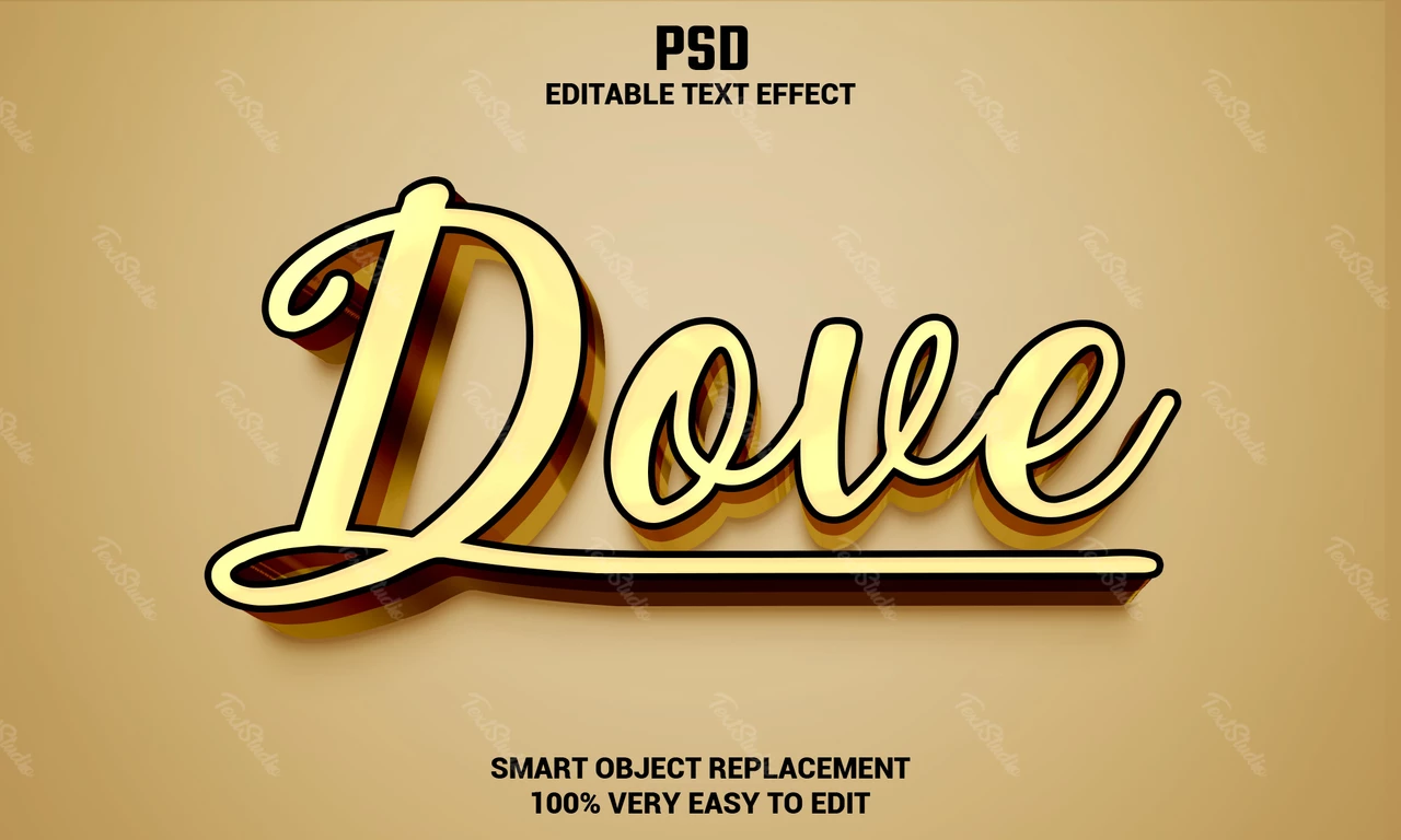 Duif teksteffect