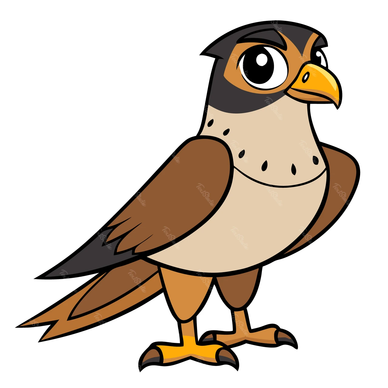 Cartoon-Stil Vogel Illustration