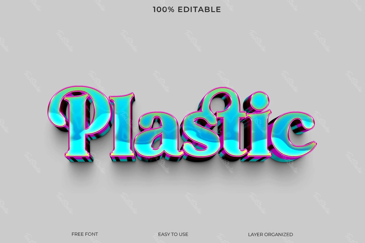 Plastic Text Style Effect