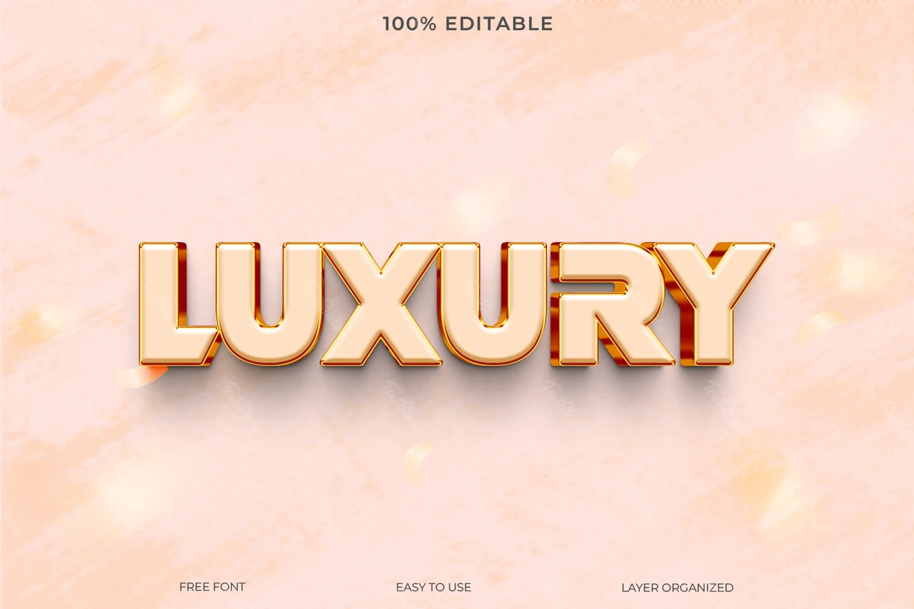 Luxe tekststijl effect