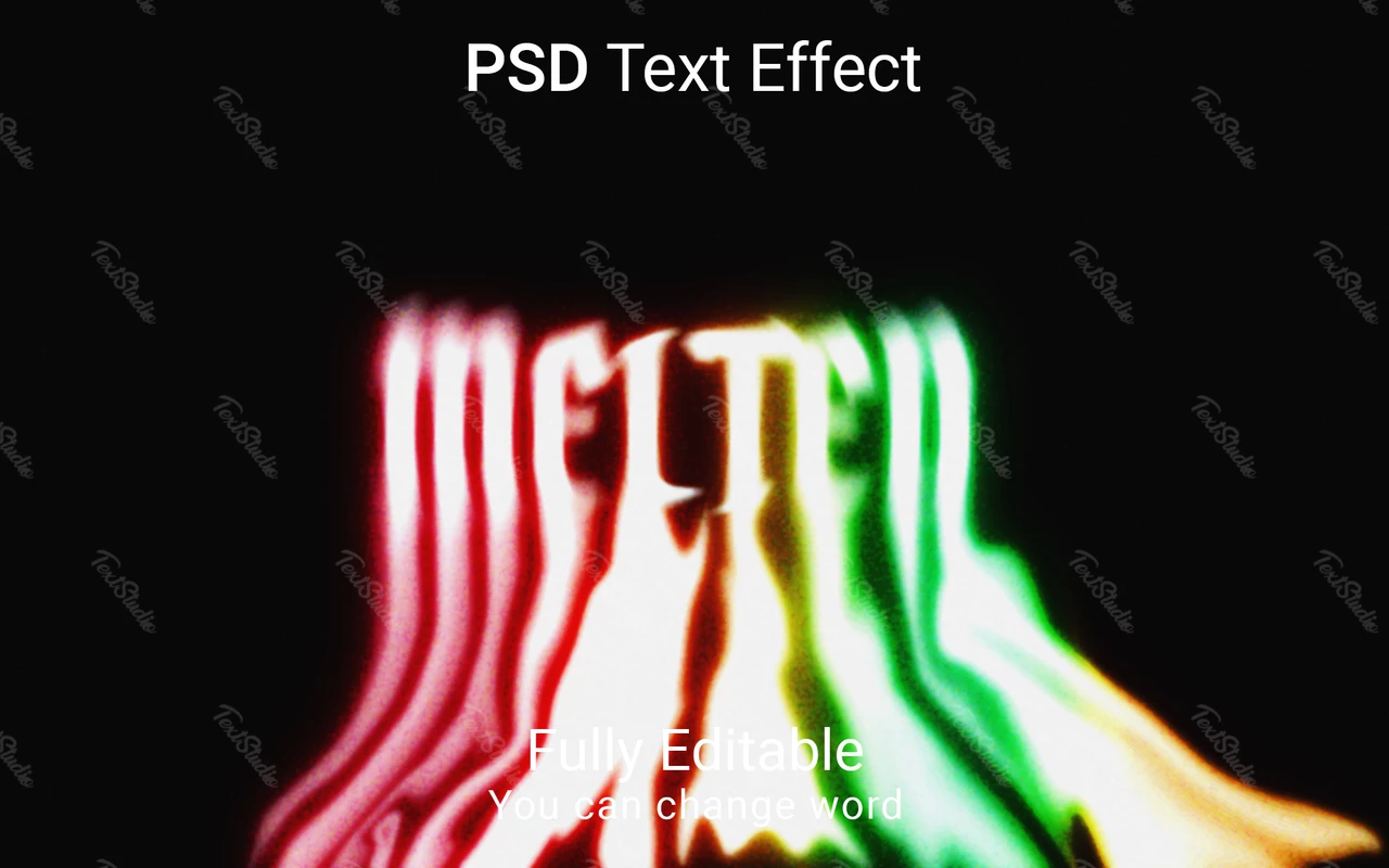 Gesmolten letterstijleffect