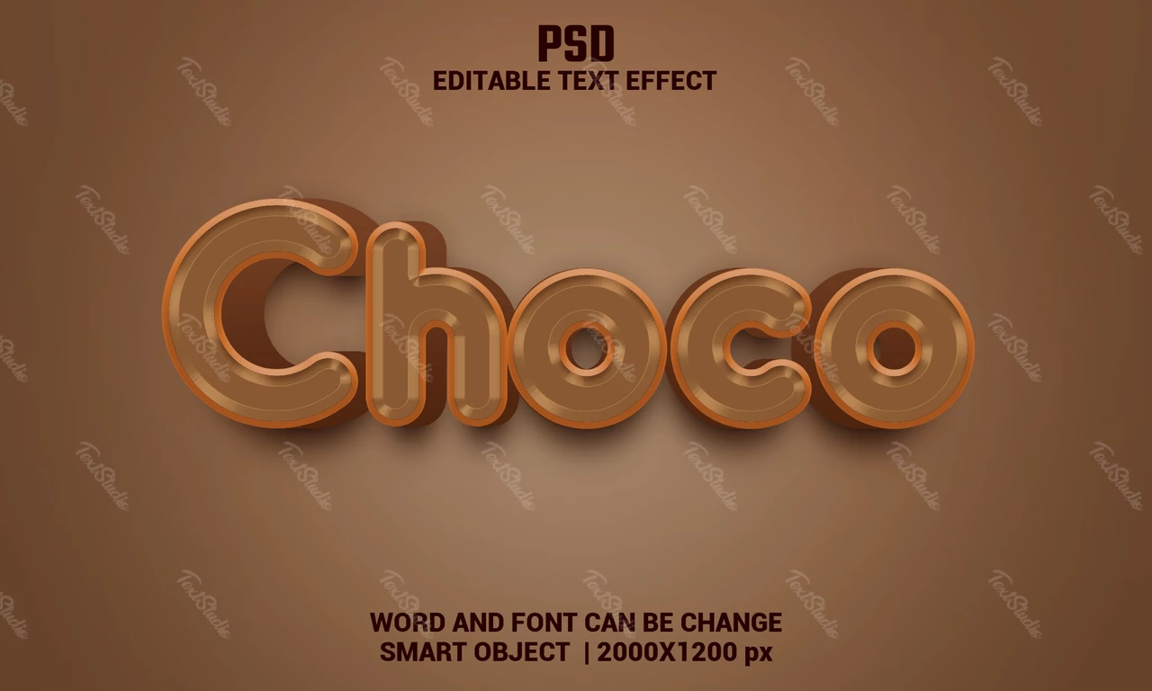 Efeito de texto Choco