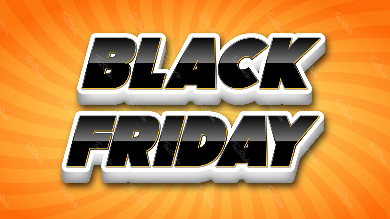 Black friday metin efekti
