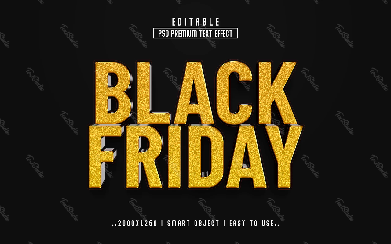 Black Friday Text Effect
