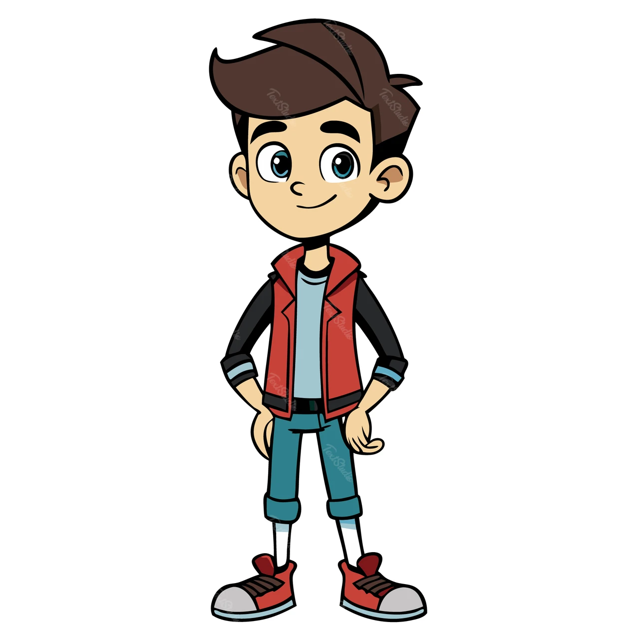 Cartoon Character Flat Design