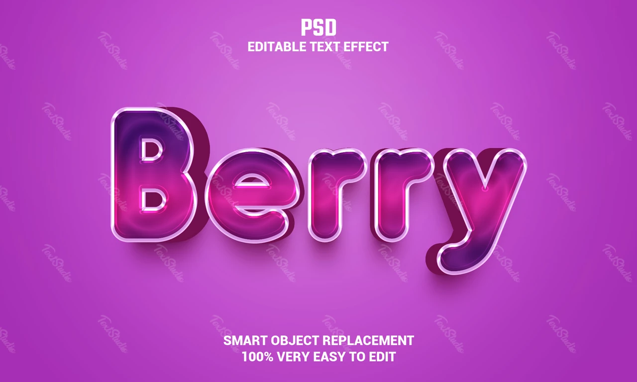 Berry Text Effect