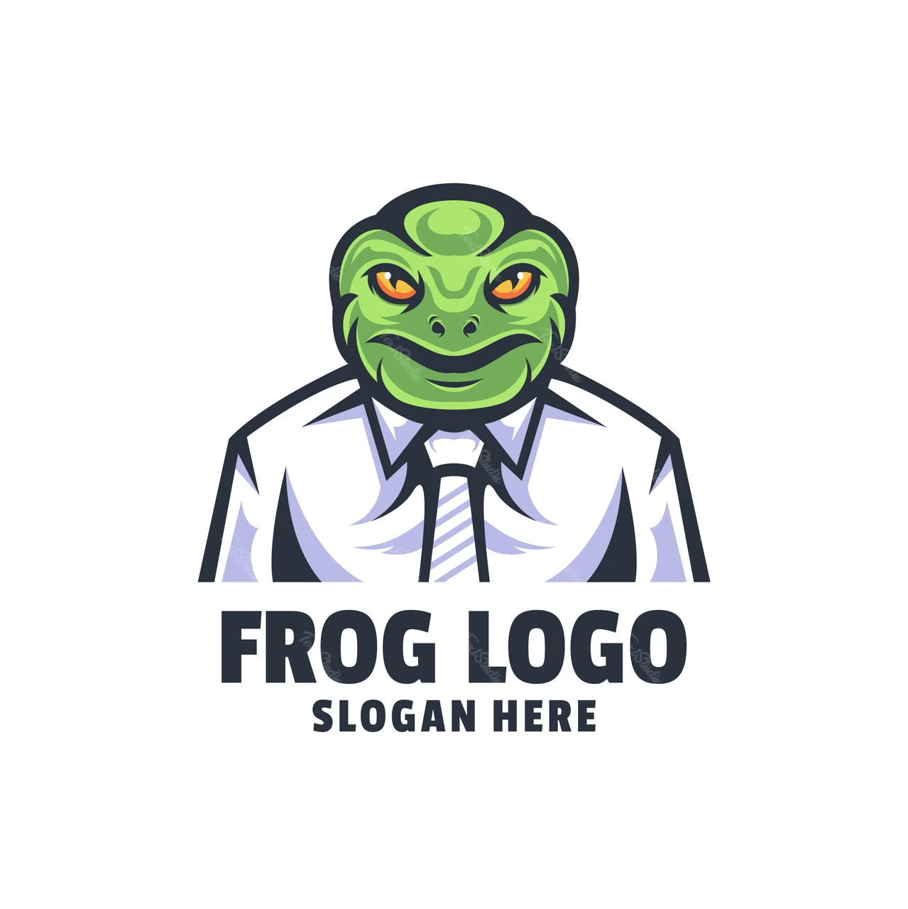 Mascot Logo with Frog Character