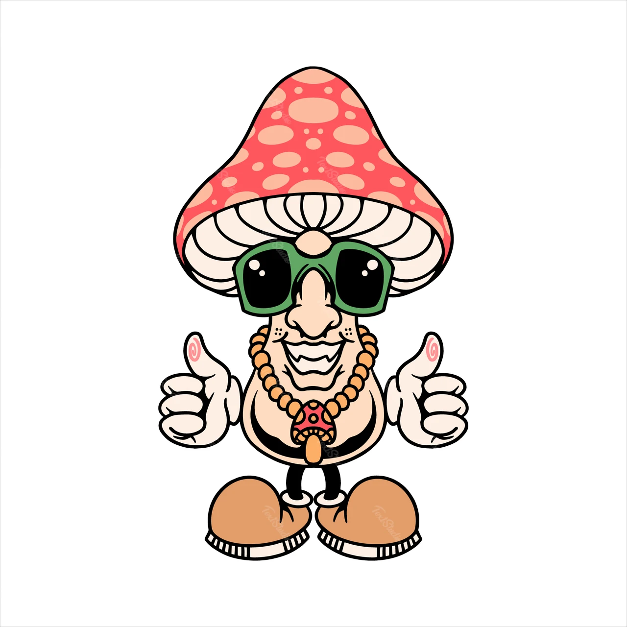 Funky Mushroom Character