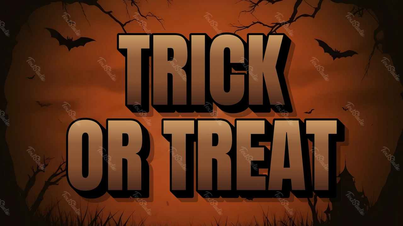 Halloween-teksteffect