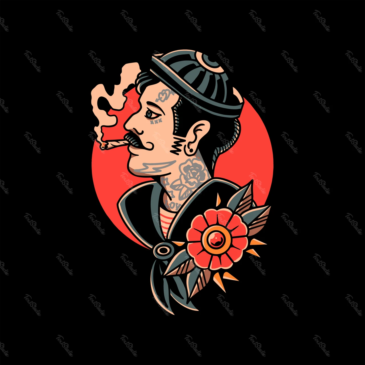 Tatouage jeune marin