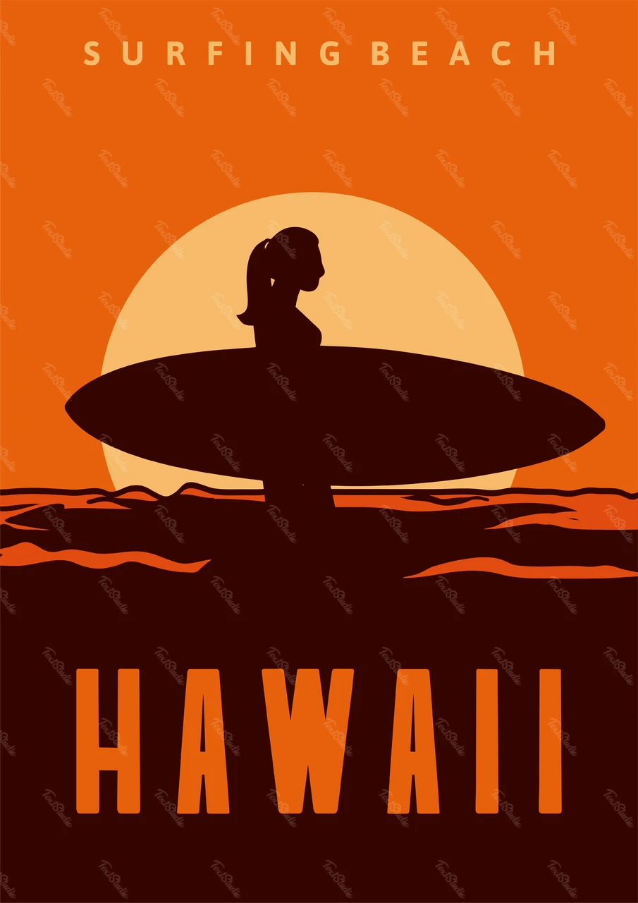 Retro strandposter