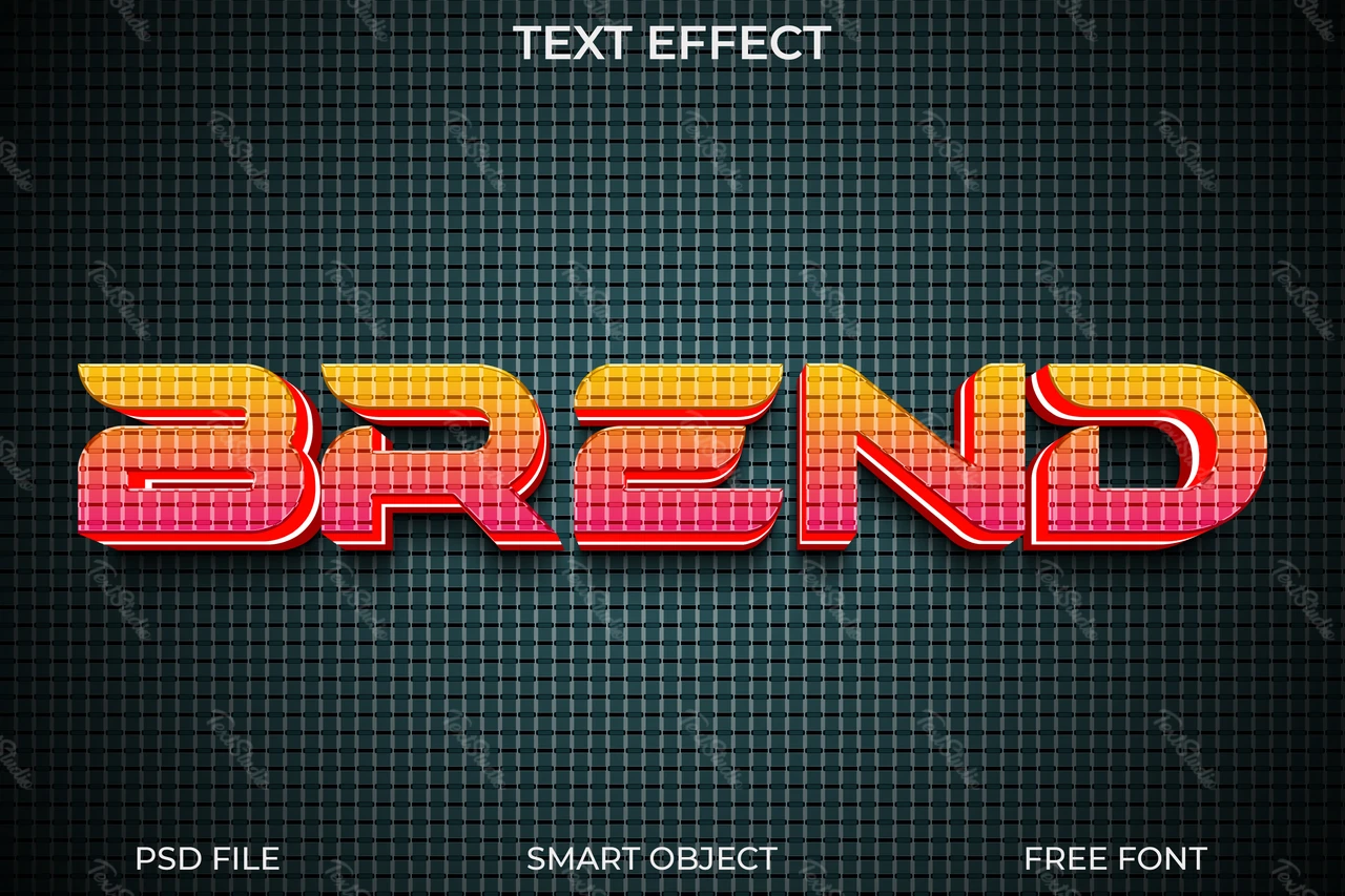 Retro-Neon-Text-Effekt mit 3d-Stil