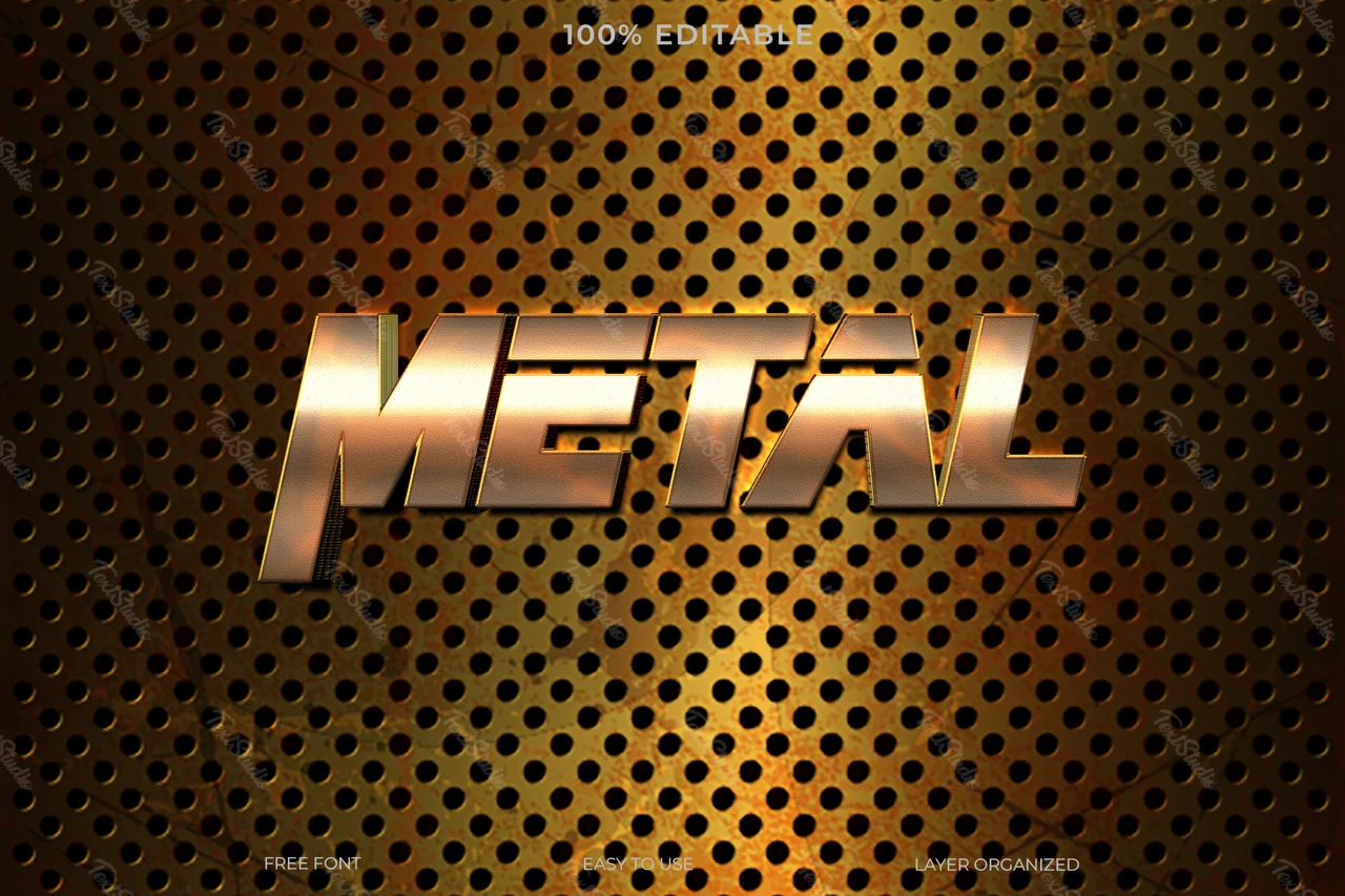 Metal Hero Text Style Effect