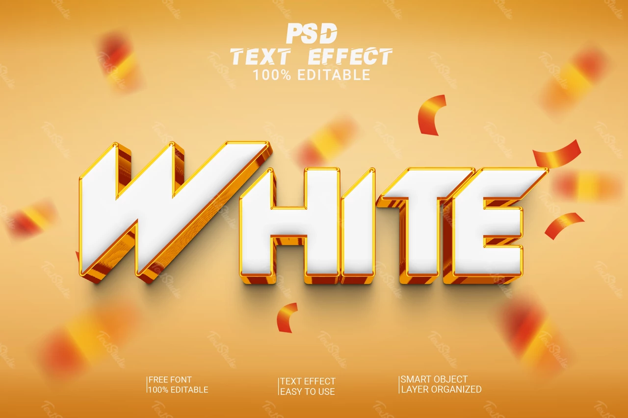 White Font Style Text Effect