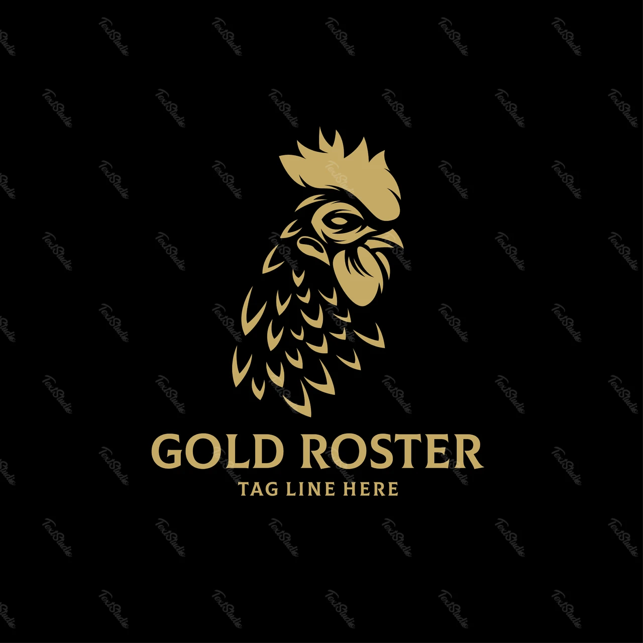 Elegant Logo Design with Rooster Motif