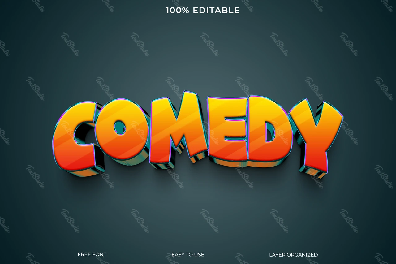 Comedy Text Style Effect