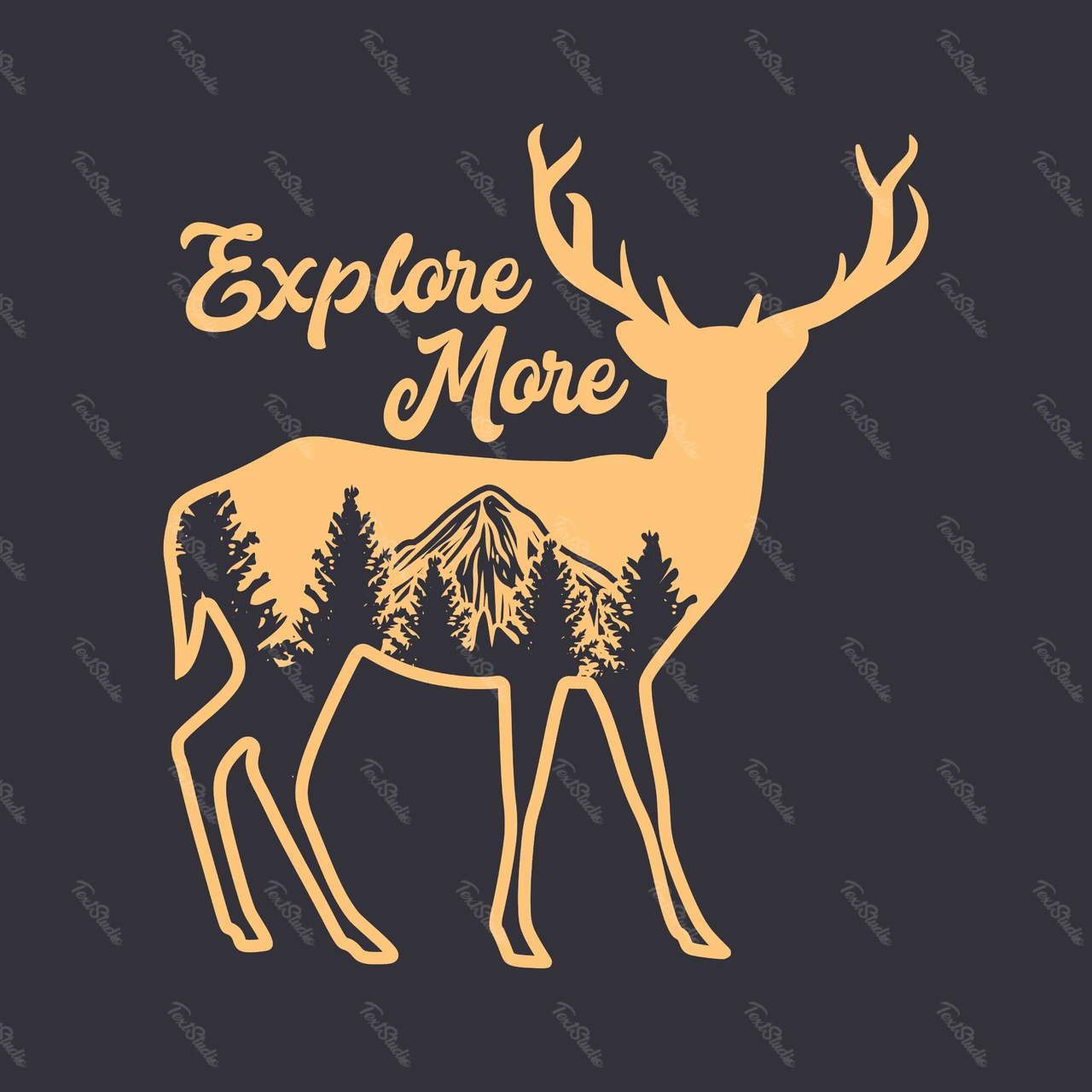 Nature Silhouette with Typography