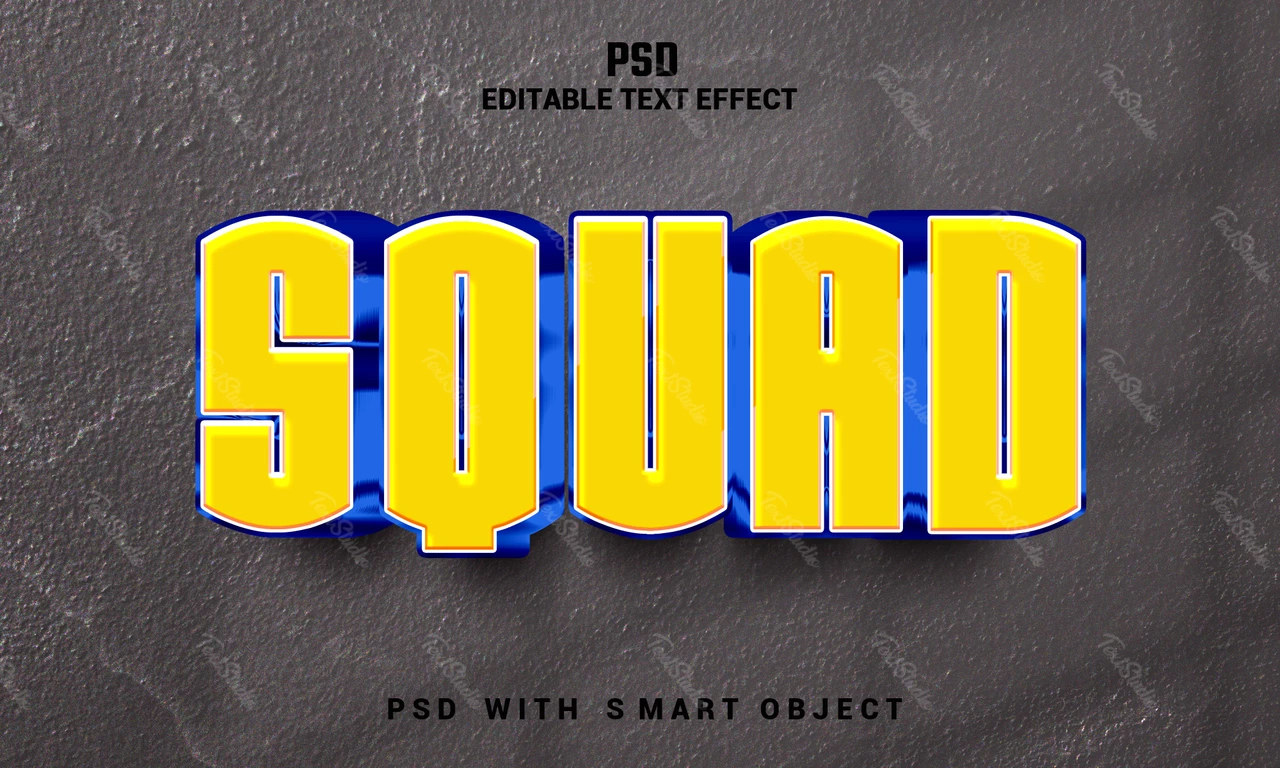 Squad tekst effect