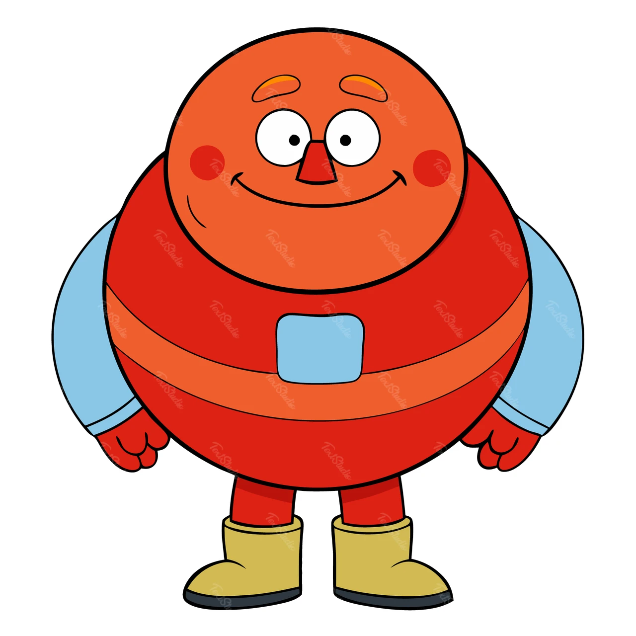 Ilustração vetorial de personagem de desenho animado