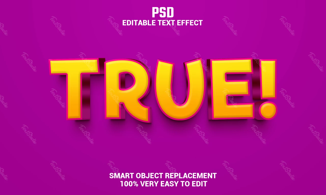 True Text Effect