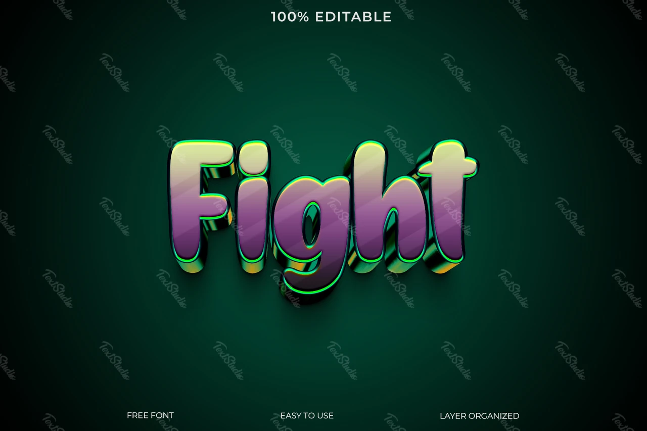 Effet de style du texte de combat