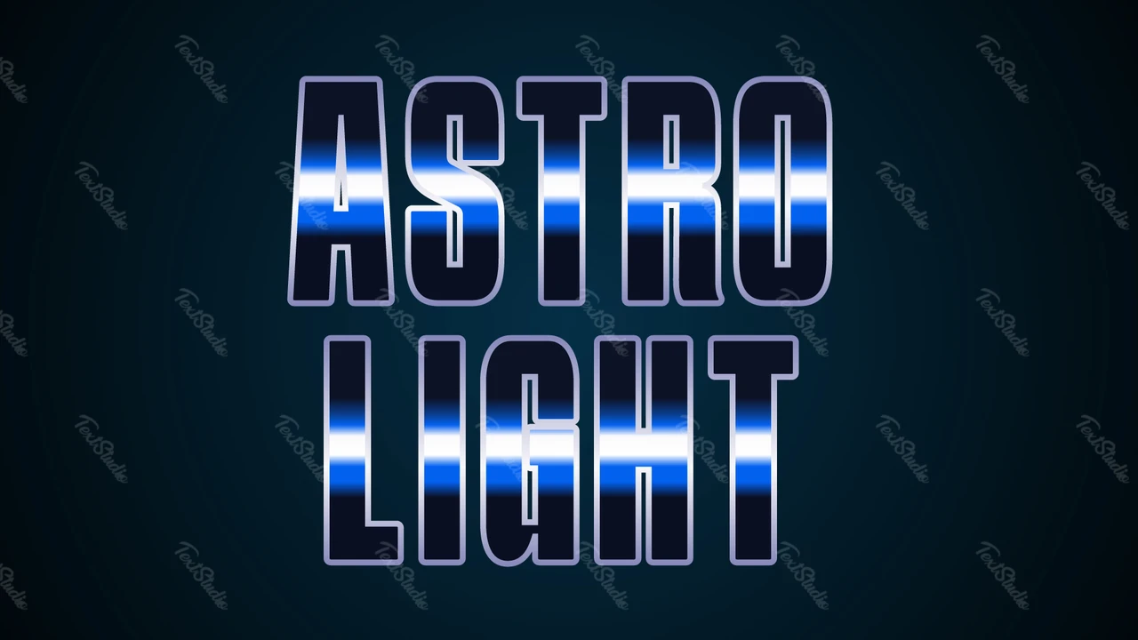 Effet de texte bleu néon lumineux
