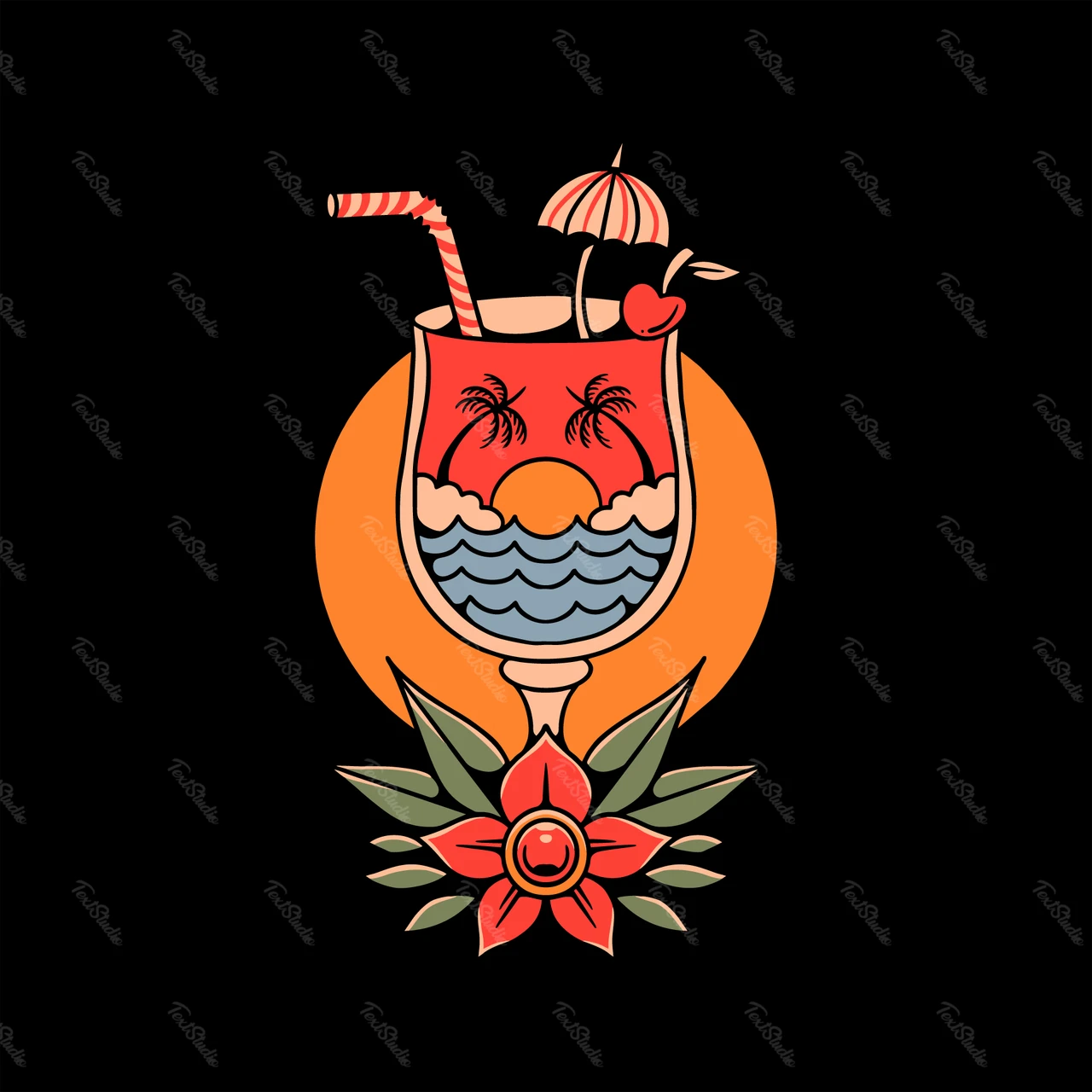 Tropical Summer Cocktail