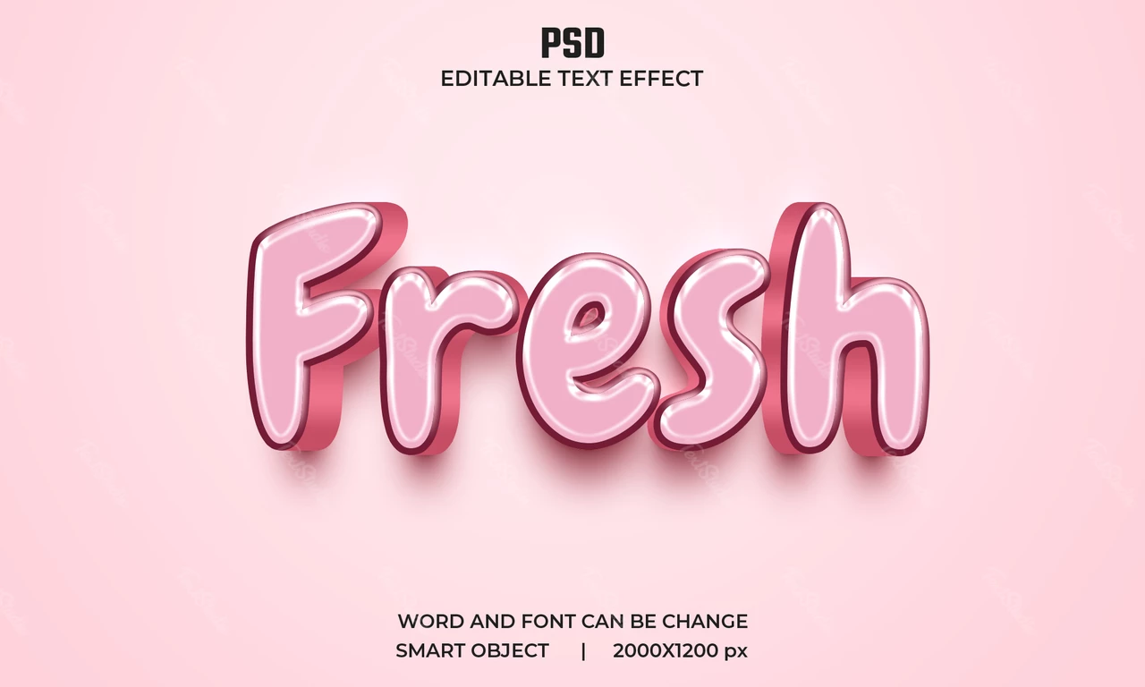 Fris teksteffect