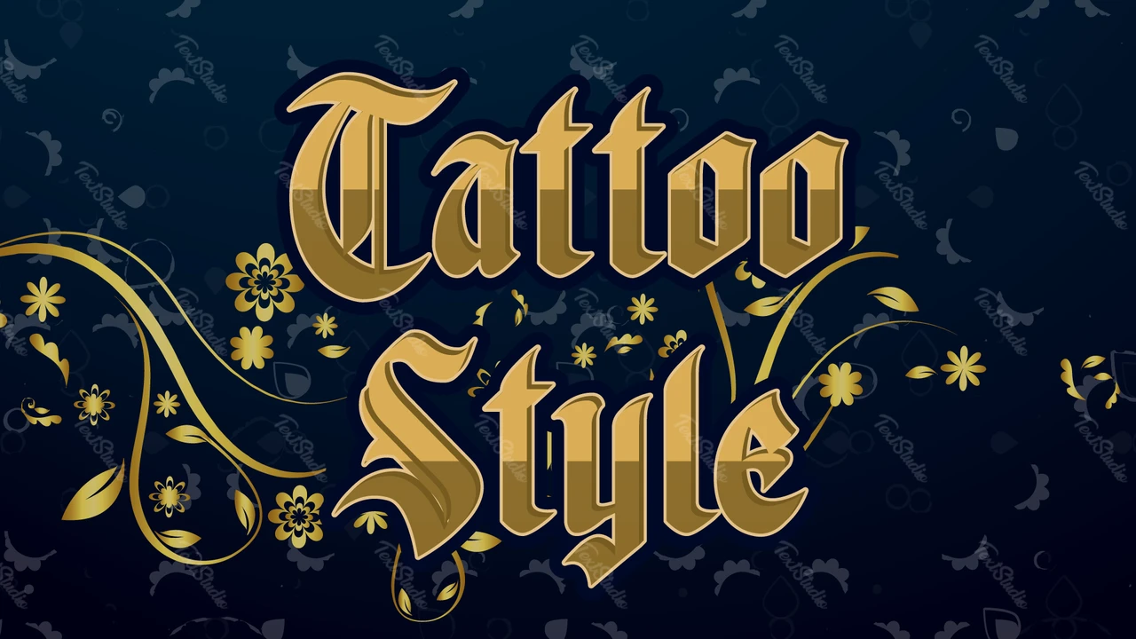 Schriftart Tattoo